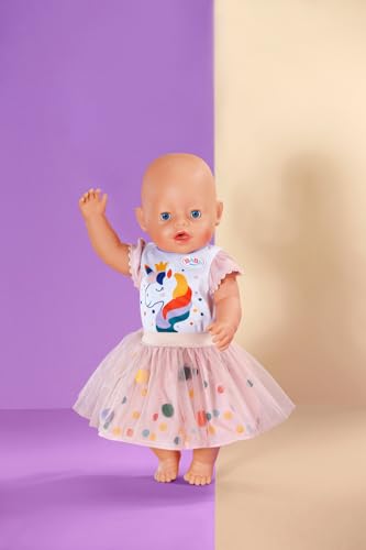 BABY born 871720 Sukienka z jednorożcem z tutu 43 cm