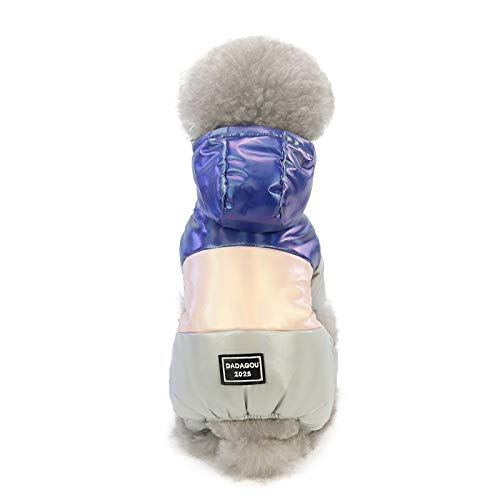 DECDEAL Casacos Dog Coats Pet Baiacu Jaqueta de Algodão Forro Extra Quente Hoodie Dog em Winter Dog
