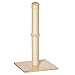 Pawhut Kratzstamm für Katzen Kratzsäule aus Sisal Stabiler Kratzbaum Kratz Spielzeug Katze mit Ball 60 cm Spanplatte Sisal Beige+Eiche 34 x 34 x 60 cm