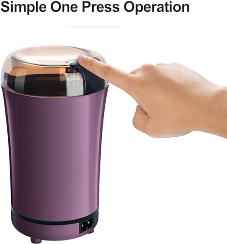 Image of Spice Grinder Portable -Electric Grain Mill Grinder Stainless Steel Dry Grain Spices Cereals Seasonings Coffee Bean Grinder Machine