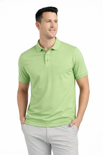 Image of Men's Plain Polo Neck T-Shirt | Comfortable | Stylish Casual & Smart Wear | Half Sleeve | Regular Fit