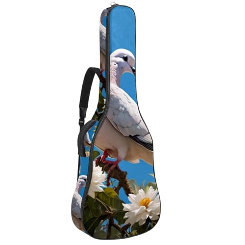 Housse guitare acoustique imperméable motif colombe 108cm