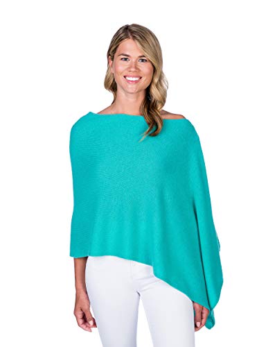 Image of CLAUDIA NICHOLE Womens 100% Cashmere Dress Topper - Cashmere Poncho Wrap
