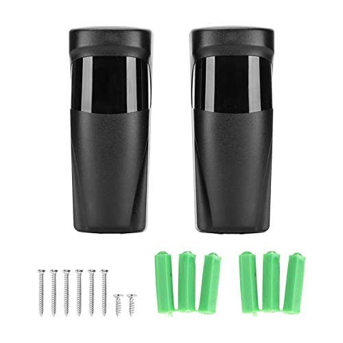 Allarme a Raggi Infrarossi IR, Allarmi a Raggi Infrarossi a Raggio Singolo, Sensori a Raggi Infrarossi, Rilevatore Antifurto per Porte e Finestre, Impermeabile per Esterni, per Sistemi di Sicurezza.