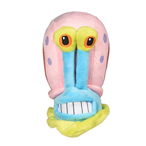 Nickelodeon Spongebob Squarepants Gary The Snail Figure Plush Dog Toy | 9 Inch Medium Dog Toy for Spongebob Fans | Gary Snail Squeaky Dog Toy for All Dogs Made from Soft Plush Fabric