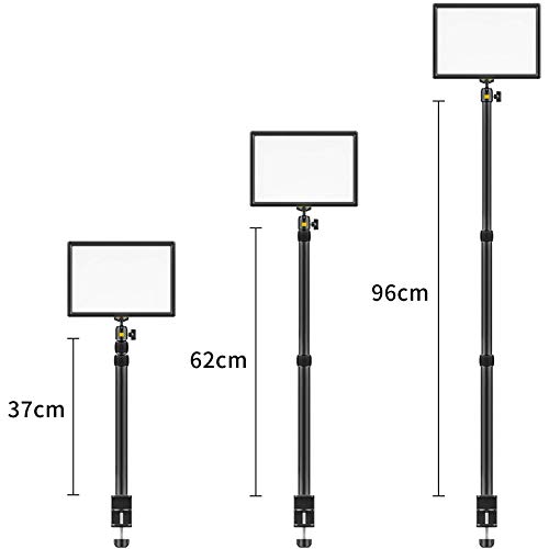 VIJIM K4 Premium Desktop LED-Videoleuchte mit Stativ und Tischklemme - mit internem Akku – Bild 3