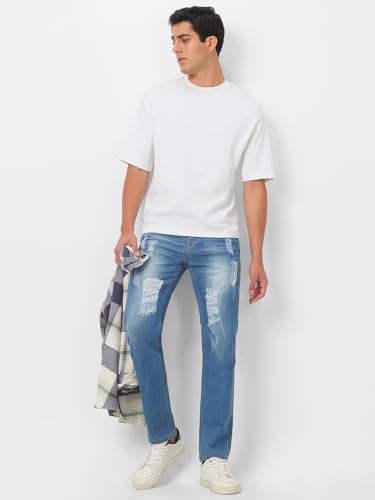 Image of Urbano Fashion Men's Slim Fit Mid Rise Jeans