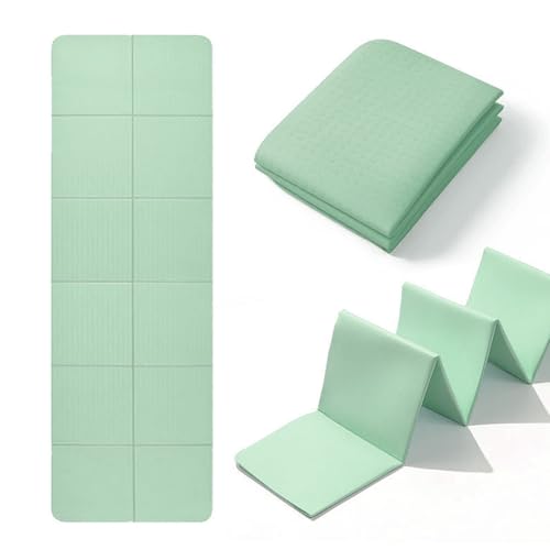 Gykutix Hopfällbar Yogamatta Resa – Lättviktsmatta 183x61x0,4 cm, Bärbar, Slipfast, med Bärväska – Perfekt för Yoga, Pilates, Gymnastik &...