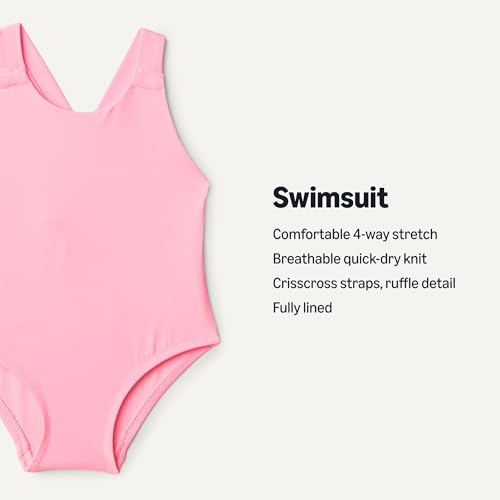 Amazon Essentials x Sofia Grainge Toddlers and Baby Girls' One-Piece Swimsuit2