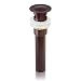 FREUER Faucets Pop Up Overflow Bathroom Sink Drain, Oil Rubbed Bronze