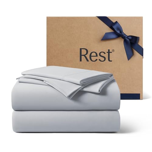 REST® Evercool®+ Cooling Sheet Set, King Size, Light Gray, Breathable