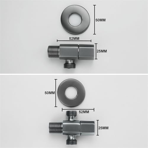 Valve de douche toilette en laiton 1/2 compacte et résistante