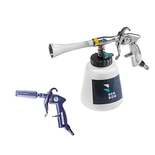 BenBow Pistola de Limpieza de Aire comprimido Classic y Pistola de soplado con Efecto Venturi – solución Limpieza a Fondo de automóviles y Secado rápido