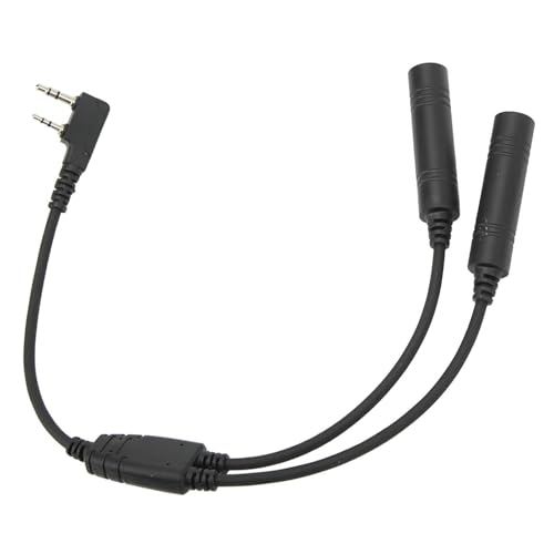 Radio bidirectionnelle cordon de conversion pour casque câble adaptateur double port 2 broches RB17