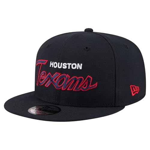 New Era Mens Navy Houston Texans Core Team Script 9FIFTY Snapback Hat