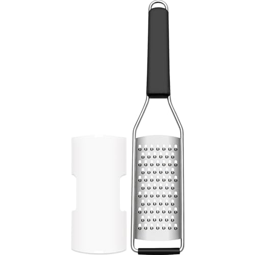 Image of Cambom Cheese Grater Lemon Zester, Graters for Parmesan Cheese, Lemon, Citrus, Garlic, Nutmeg, Chocolate, Fruits, Vegetables, Ginger, Vegetable & Cheese Shredder with Stainless Steel Coarse Blade