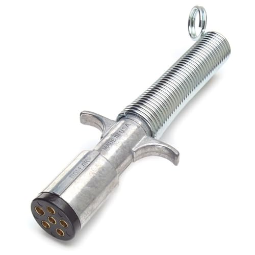 Grote 82-1010 - 6-Way Round Electrical Plug With Guard Trailer End