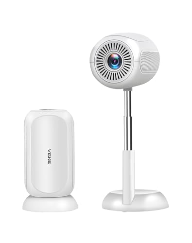 VGKE Mini Beamer mit Android-App, 3D TOF-Autofokus, Automatische Trapezkorrektur, 16000 Lumen Full HD 4K Unterstützung, WiFi6 Bluetooth Tragbarer Projektor für Outdoor/Handy/Laptop