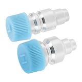 TOPBATHY 2 Stück Auto Klimaanlagenanschluss Lade Piercing Ventil Für Kühlschrankkupplungen Extender Kältemitteladapter Gebläse Messgerät Klimaanlage Entlüftung Y Einheit Füllstation