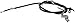 Dorman C661126 Rear Driver Side Parking Brake Cable Compatible with Select Nissan Models