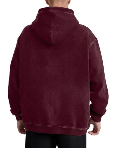 Image of Hatant Oversized Hoodie Sweatshirts for Men Couples Heavyweight Hoodies Pullover Vintage Mens Acid Wash Sweaters Clothes 2026