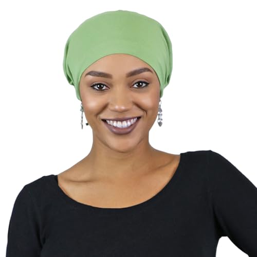 Hats Scarves & More Chemo Headwear Cancer Scarf 50+ UPF Sun Protection Pre Tied Headscarf Head Coverings Cotton Celeste2