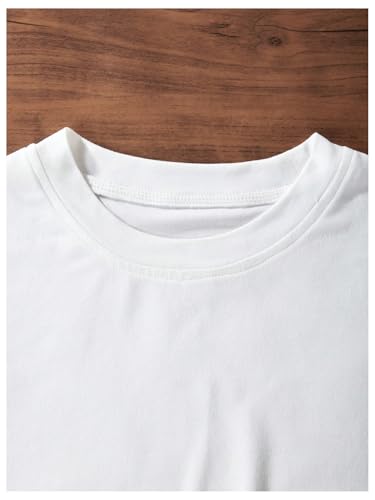 Girl's Letter Bow Graphic Tees Short Sleeve Crewneck Cute Shirts for Teen Girls Trendy3