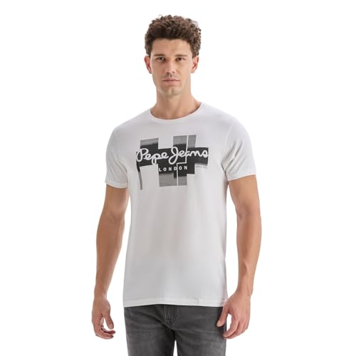 Image of Pepe Jeans Men T-Shirt|Cotton|Slim Fit