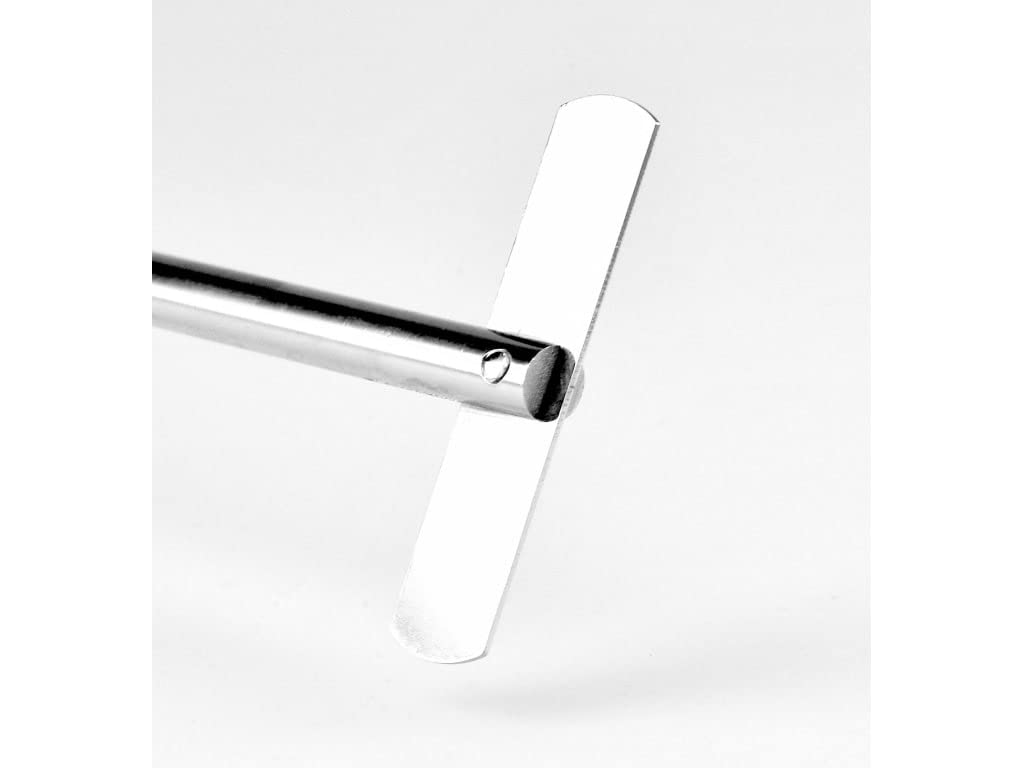 SCILOGEX Lab Cross Stirrer – PTFE Coated, 300mm Shaft 6mm Diameter 65mm Impeller – Durable Overhead Stirring Rod for Laboratory Liquid Mixing & Blending