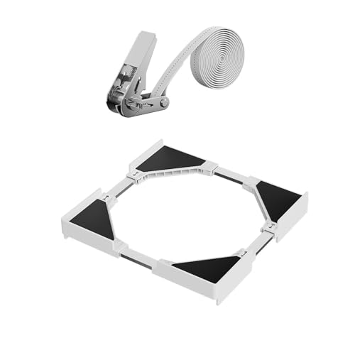 XINGLIDA Soporte para lavadora, secadora de lavadora, refrigerador, longitud ajustable, tendedero silencioso, tendedero extraíble apilable