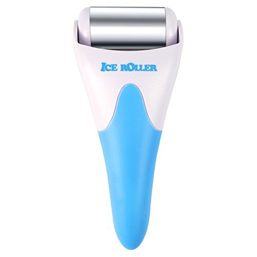 ESARORA Stainless Steel Ice Roller for Face & Eye,Puffiness,Migraine,Pain Relief and Minor Injury,Skin Care Products (Blue)