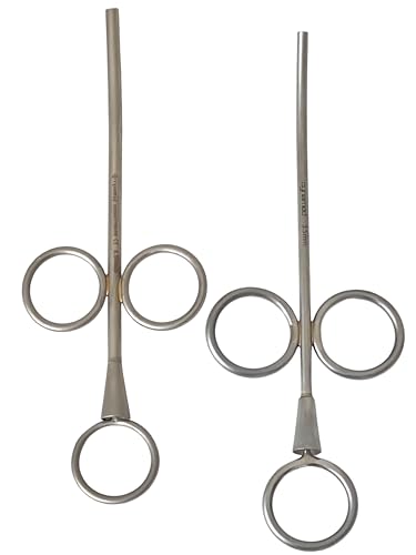 3.5mm + 4.5mm Bone Graft Syringe with Finger Rings Handle Set of 2 Bone Grafting Syringe Sinus Lift Dental Instruments Stainless Steel