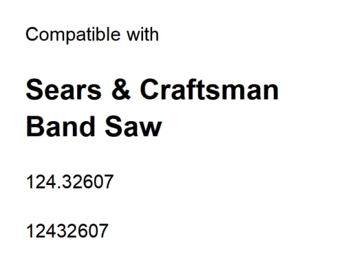 Drive Belt Compatible with 124.32607 12432607 Band Saw Poly V Belt 2PCS, Black - Image 2