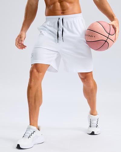 Image of G Gradual Men's Athletic Workout Shorts with Pockets 5 inch /7 inch /9 inch Lightweight Quick Dry Gym Basketball Running Shorts for Men