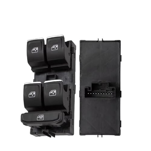 Commande vitre électrique 5G0959857D avec interrupteur bouton chromé durable