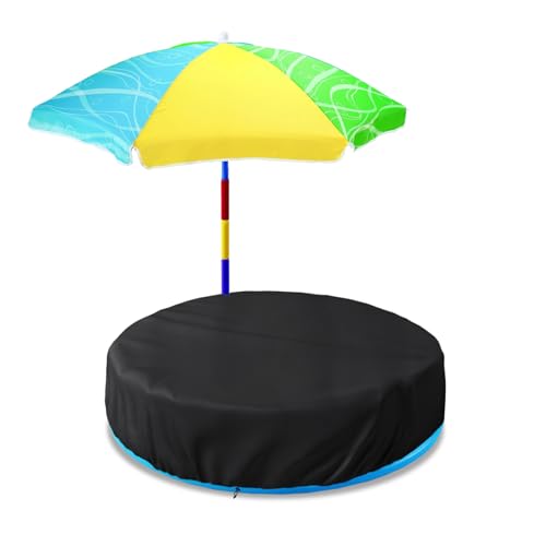 Kids Activity Pool Cover Outdoor Heavy Duty 600D Waterproof Kiddie Pool Cover for Step2 Play & Shade Pool