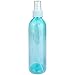 Beauticom 6 Piece 8 Oz Teal Transparent Plastic Spray Bottle with Fine Mist Sprayer and Cap for Travel, Fragrances, Oils, Alcohol and Other Liquids