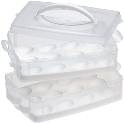Snapware Snap 'N Stack 2 Layer Food Storage W/ Egg Holder Trays