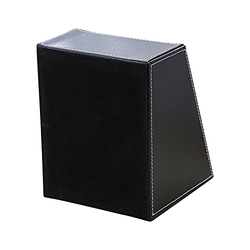 Kingfom Remote Control Holder With 3 Compartments Pu Leather Remote Caddy Desktop Organizer Store Brush, Pencil, Tv Guide, Dvd, Cd, Blu-Ray, Media Player, Heater Controllers(Black) #TOP5