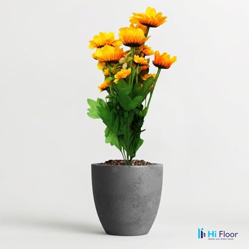 Image of Enhance Your Space with Artificial Leaf Decor Foliage for Stunning Interiors Decorative Items for Home;Office; Room; Living Room; Table; (Without Vase) (Pack of 2, Sunflower)