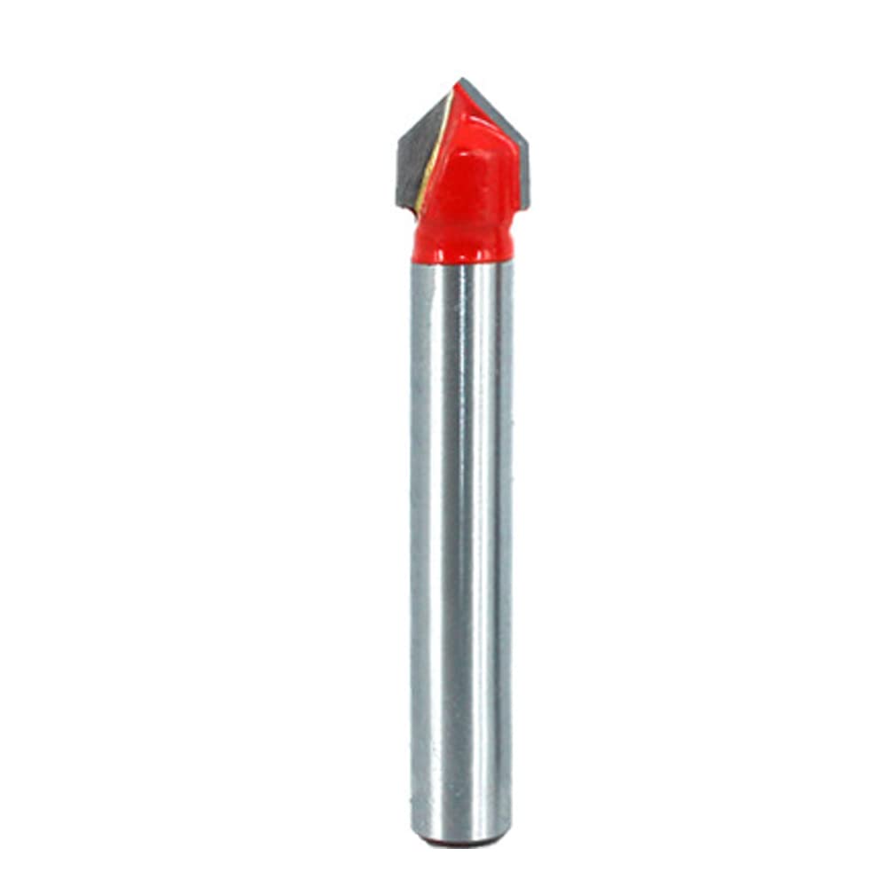 Zestaw frezów do obróbki drewna, frezy, trzpienia 1/4", 90 stopni (1/4")