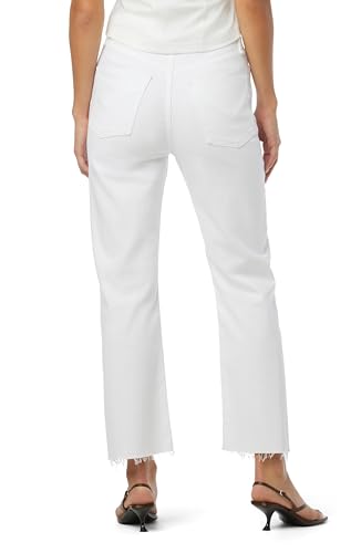 Jade Jean Court Droit Taille Haute Coupe Ample Femme Denim Moderne - 3