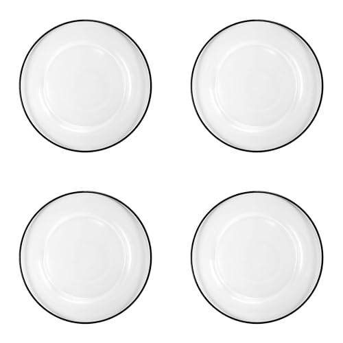 10 Strawberry Street Modena Glass Charger, Set of 4