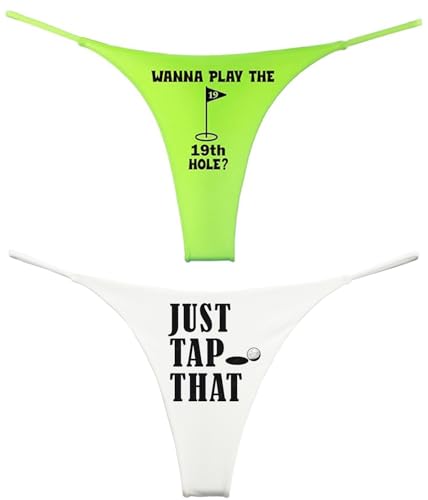 Funny Golf Thong Set For Women (Set of 2) Tap and 19