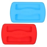 iplusmile 2 pièces Housse de Protection Silicone pour Couvercles Antipoussière Bleu Roug...