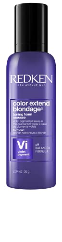 Redken Redken Color Extend Blondage Purple Foam Anti Brass Purple Mousse for Blonde Hair, 2.0 oz.