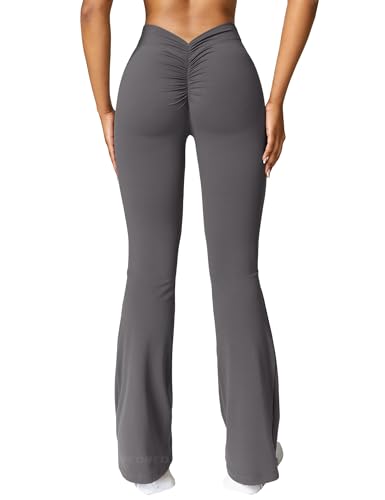 YEOREO Scrunch Flare Leggings for Gym Workout