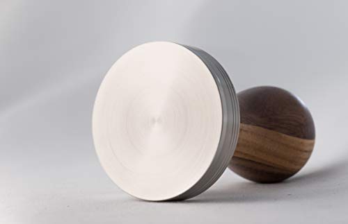 Lelit PLA481W Tamper para filtros LELIT58, Acero Inoxidable, Mango de Madera Bicolor - Imagen 6
