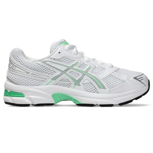 ASICS Kid's GEL-1130 Grade School Sportstyle Shoes, 3.5, White/Piedmont Grey - Main Image