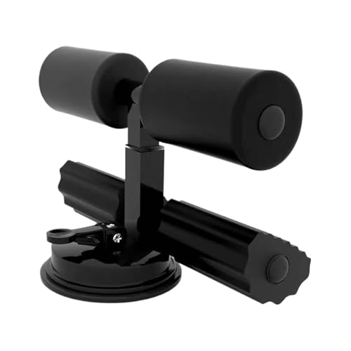 xowwyue Soporte para pies sentados para piso, equipo de fitness con ventosa, dispositivo de entrenamiento de abdominales domésticos, para hombres, adultos, principiantes, jugadores, aficionados